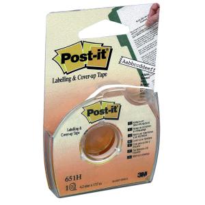 Image of Post-it Labelling and Cover-up Tape Repositionable for 1 Line W4.2mm 025957