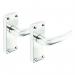 Securit S3072 Aluminium Latch Handles Bright (Pair) 027102