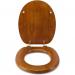 Croydex Antique Pine Toilet Seat - Oval Wooden Toilet Seat 027433