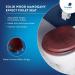 Croydex Solid Wood Toilet Seat, Mahogany - Chrome Fitting 027466