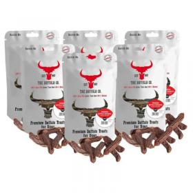 The Buffalo Co: Sausage Dog Treats 300g Pouches 100% Natural Dog Treat 029413