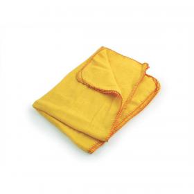5 Star Facilities Yellow Dusters 100% Cotton 350x350mm Pack of 10