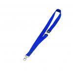 Durable Textile Name Badge Lanyards 20x440mm with Safety Closure Dark Blue Ref 813707 [Pack 10] 036177