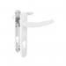 Securit UPVC Keyed Door Handle White (122mm x 92mm) Front & Back 038497