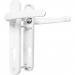 Securit UPVC Keyed Door Handle White (122mm x 92mm) Front & Back 038497