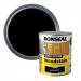 Ronseal Ebony Satin Woodstain Soft or Hard Wood Quick Drying 750ml 040576