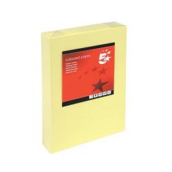 Cheap Stationery Supply of 5 Star (A4) Multifunctional Coloured Card 160gsm (Light Yellow) Pack of 250 Sheets *2017 Mailer* 936392-XX333 Office Statationery