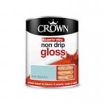 Crown Retail Non Drip Gloss Duck Egg Blue 750ml 042093