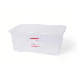 Cheap Stationery Supply of 5 Star Office Storage Box Stackable Clip-on Lid 45L Clear *2017 Mailer* 938489-XX333 Office Statationery