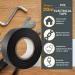 Black PVC DENCON Electrical Tape 19mm x 20M Insulation Tape (Pack of 1-10) 044529