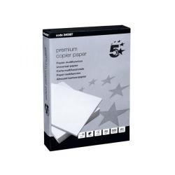 Cheap Stationery Supply of 5 Star Elite (A4) Copier Paper Smooth 80g/m2 Ream-Wrapped (High White) 5 x 500 Sheets *2017 Mailer* 340395-XX333 Office Statationery