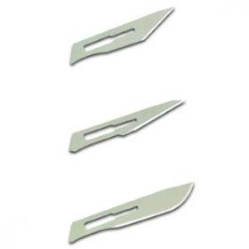 Scalpel Handle Metal Nickel Plated No.3 with 4 Blades 047462