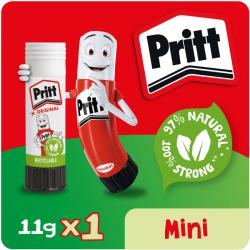 Pritt Glue Stick 11g Safe & Child-Friendly Craft Glue Ideal for Arts & Crafts Activities 048058