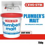 Evo-Stik PlumberS Mait, Non-Setting Putty For Sanitary Joints, Waterproof, 750G 048165