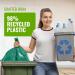 Ecobag 10 - Pack Extra Strong Heavy Duty Garden Sacks, 100L Recyclable Refuse Bags 048967
