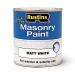 Rustins Masonry Paint Matt White Quick Drying Low Odour 250ml 049866