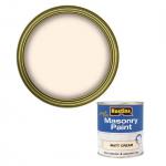 Rustins Masonry Paint Matt Cream Quick Drying Low Odour 500ml 049882