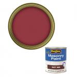 Rustins Masonry Paint Matt Red Quick Drying Low Odour 500ml 049890