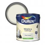 Dulux Silk Emulsion Paint For Walls And Ceilings - Fine Cream 2.5 Litres 052092