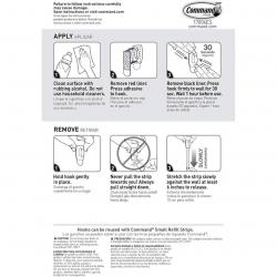 3M Command Mini Hooks White 6 Hooks and 8 Small Adhesive Strips Code 17006 052852
