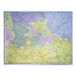 Map Marketing Postal Districts of London Map Unframed 1 Mile to 1 inch Scale W1180xH930mm Ref GLPC 053378
