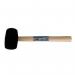 Hilka 61202016 16oz Black Rubber Mallet Wooden Shaft 055434
