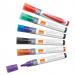 Nobo Marker Liquid Ink Dry-wipe W/bd/Flipchart/OHP Bullet Tip 3mm Line Assorted Ref 1901072 [Pack 12]