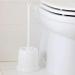 Addis Toilet Brush Round With Open Holder, Plastic, White, 1,202267 056655