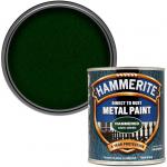 Hammerite Direct To Rust Metal Paint - Hammered Dark Green Finish 750Ml 056788