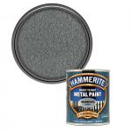 Hammerite Direct To Rust Metal Paint Hammered Silver Finish 750ml 056812