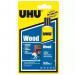 UHU Wood Glue 27ml Extra Fast Drying Dries Clear Highly Resistant 27ml 058800