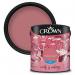 Crown 2.5L Breatheasy Matt Emulsion Paint For Walls & Ceilings - Rhubarb Rose 061317