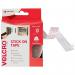 Velcro Vel-Ec60214 20mm X 2.5m Stick On Tape - White. 068270