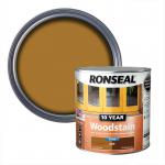 Ronseal 10 Year Oak Satin Quick dry Doors & window frames Wood stain, 2.5L 072066