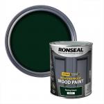 Ronseal 10 Year Weatherproof 2 In 1 Wood Paint Racing Green Gloss 750Ml 072215