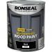 Ronseal 10 Year Weatherproof 2 In 1 Wood Paint Black Satin 750Ml 072314