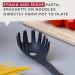 Fackelmann Initial Spaghetti Spoon 30X6X4Cm, Black 074377