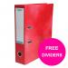 Elba Classy Lever Arch File 70mm Cap A4+ Red Ref 400021004_XX1220 [FREE Pack 10-part Dividers] Jan 12/20