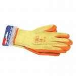 Hilka Branded Orange Latex Coated Work Gloves Large 077313