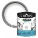 Crown Quick Dry Eggshell Paint Pure Brilliant White 2.5L, Wood & Metal, Interior Exterior 077487