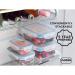 Addis Clip Tight Food Storage Containers 300 Ml Square Pack Of 3 Clear 078105