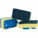 Spontex Dishmop General Purpose Refills, Pack Of 3,Yellow Spongegreen Scourer 080168