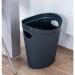 Addis 518039 Waste Paper BathroomBedroomOffice Bin, Charcoal, 26 X 27 X 33 Cm 080960