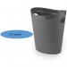 Addis 518039 Waste Paper BathroomBedroomOffice Bin, Charcoal, 26 X 27 X 33 Cm 080960