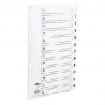 Concord Classic Index 1-12 Mylar-reinforced Punched 4 Holes 150gsm A4 White Ref 01201/CS12 081651