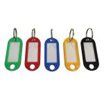 5 Star Facilities Key Hanger Fob Label 50x22mm Assorted [Pack 100] 08639X