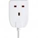 Masterplug Single Socket Long Extension Lead, 5 Metres, White 086942