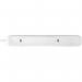 Masterplug Six Socket Extension Lead, 2 Metre, White 087015