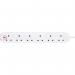 Masterplug Six Socket Power Surge Protected Extension Lead, 2 Metres, White 087114