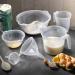 Addis Plastic 1 Litre Measuring & Mixing Jug With Handle, Clear 087270